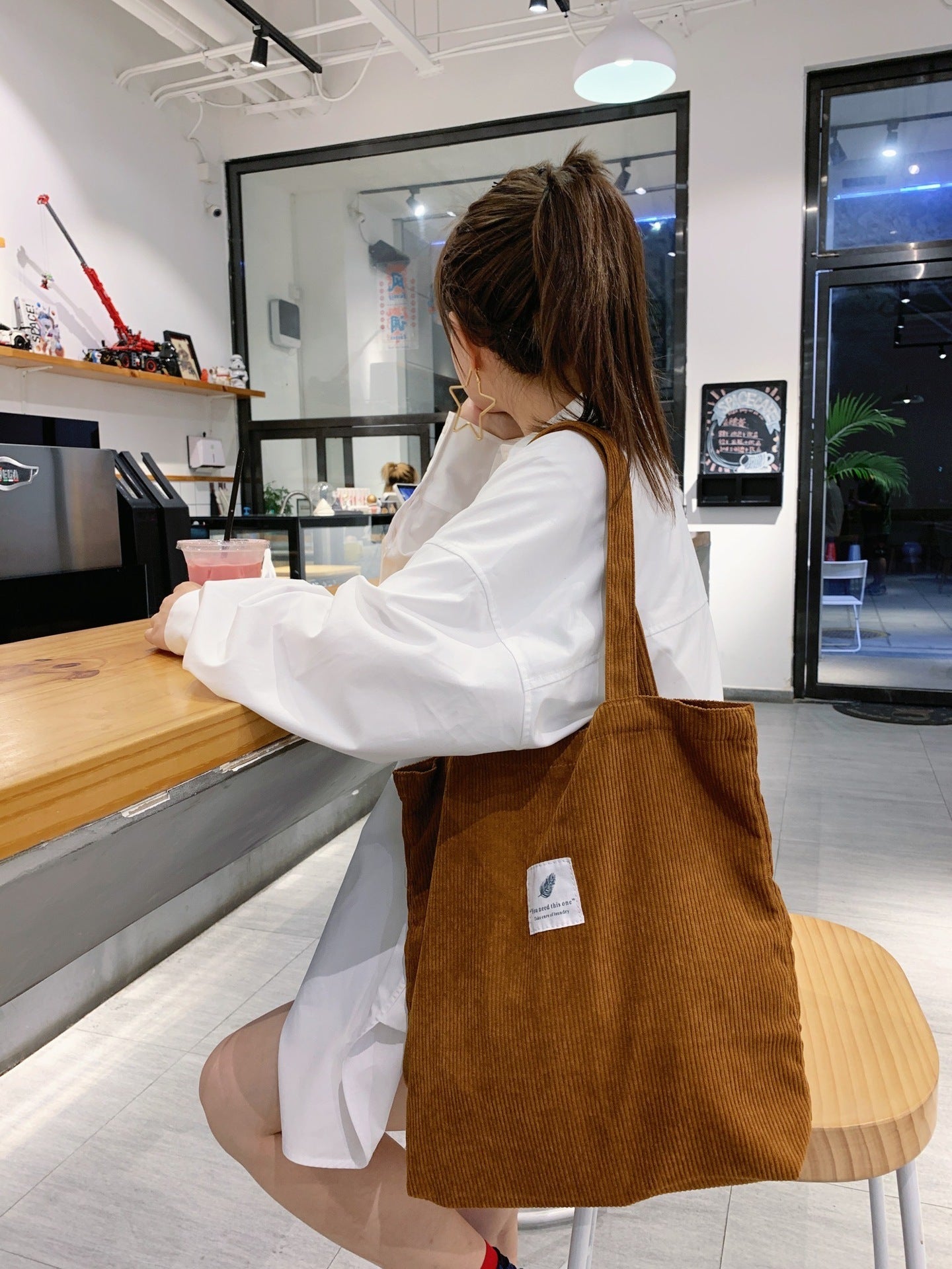Corduroy Tote Bag