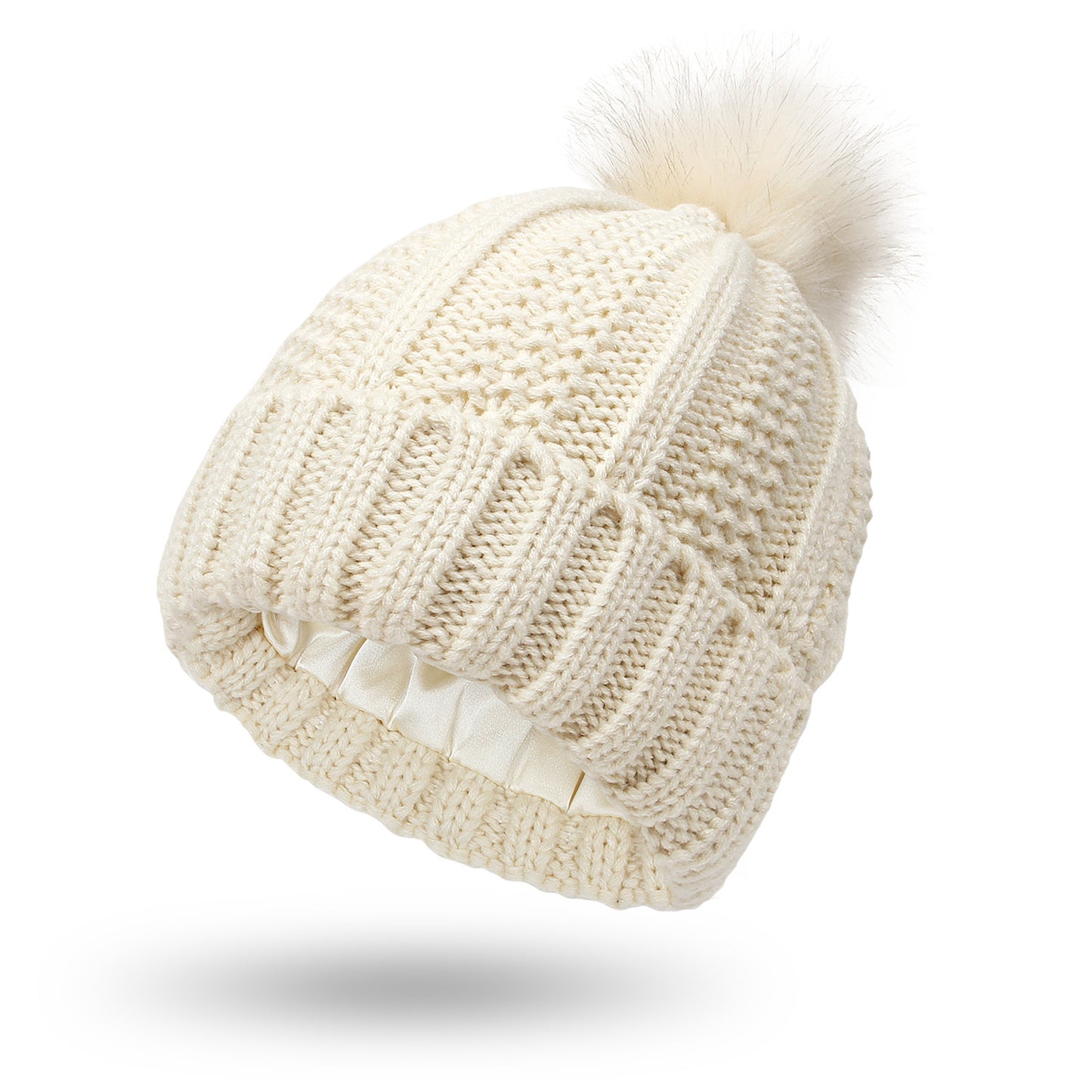 Satin Lined Knit Beanie