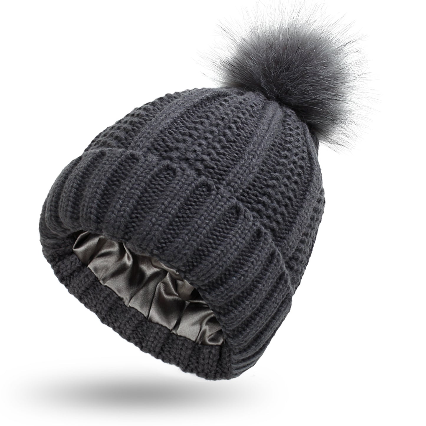Satin Lined Knit Beanie