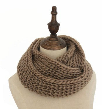Adjustable Knit Scarf Collar