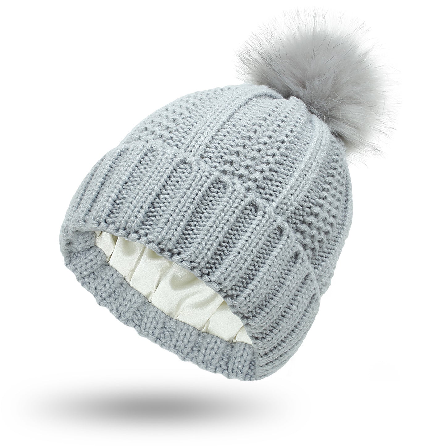 Satin Lined Knit Beanie