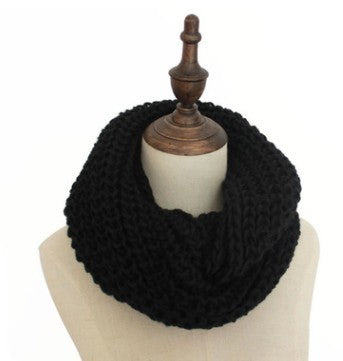 Adjustable Knit Scarf Collar