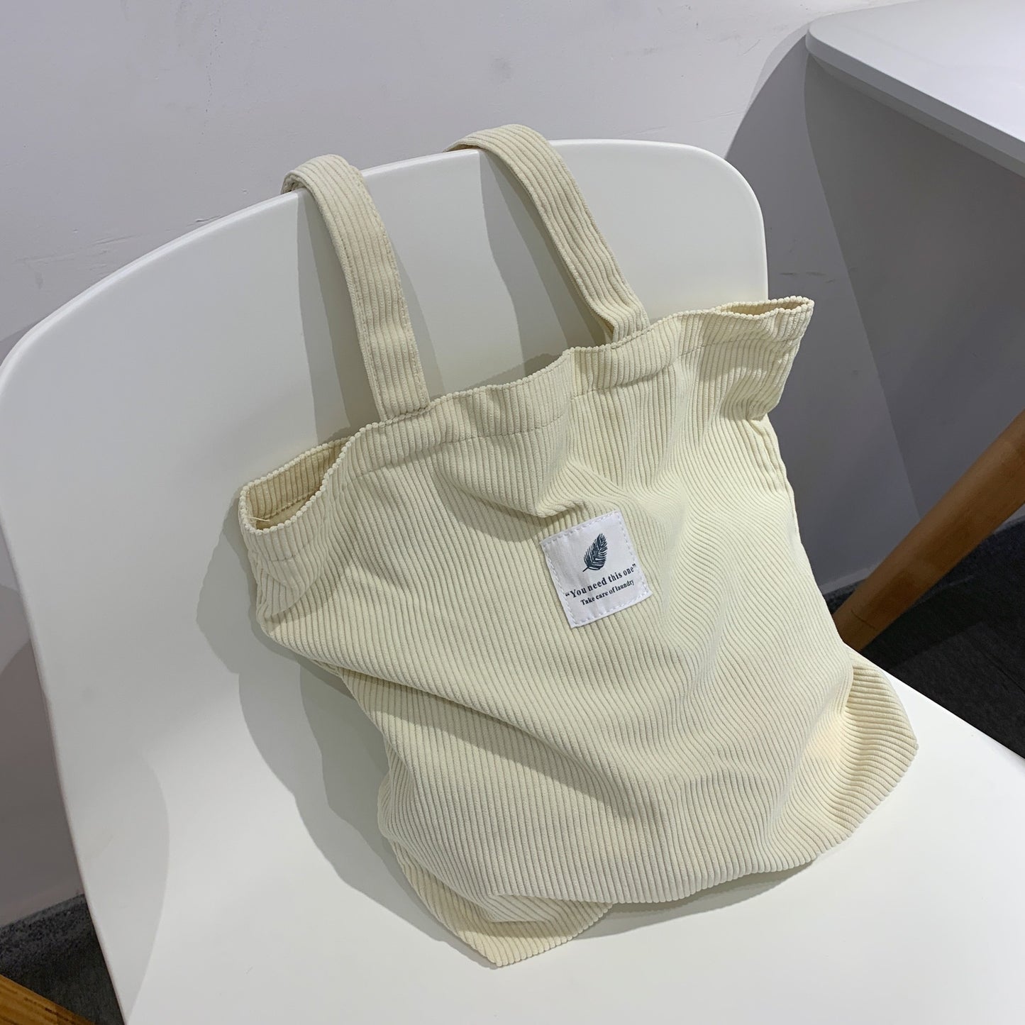 Corduroy Tote Bag