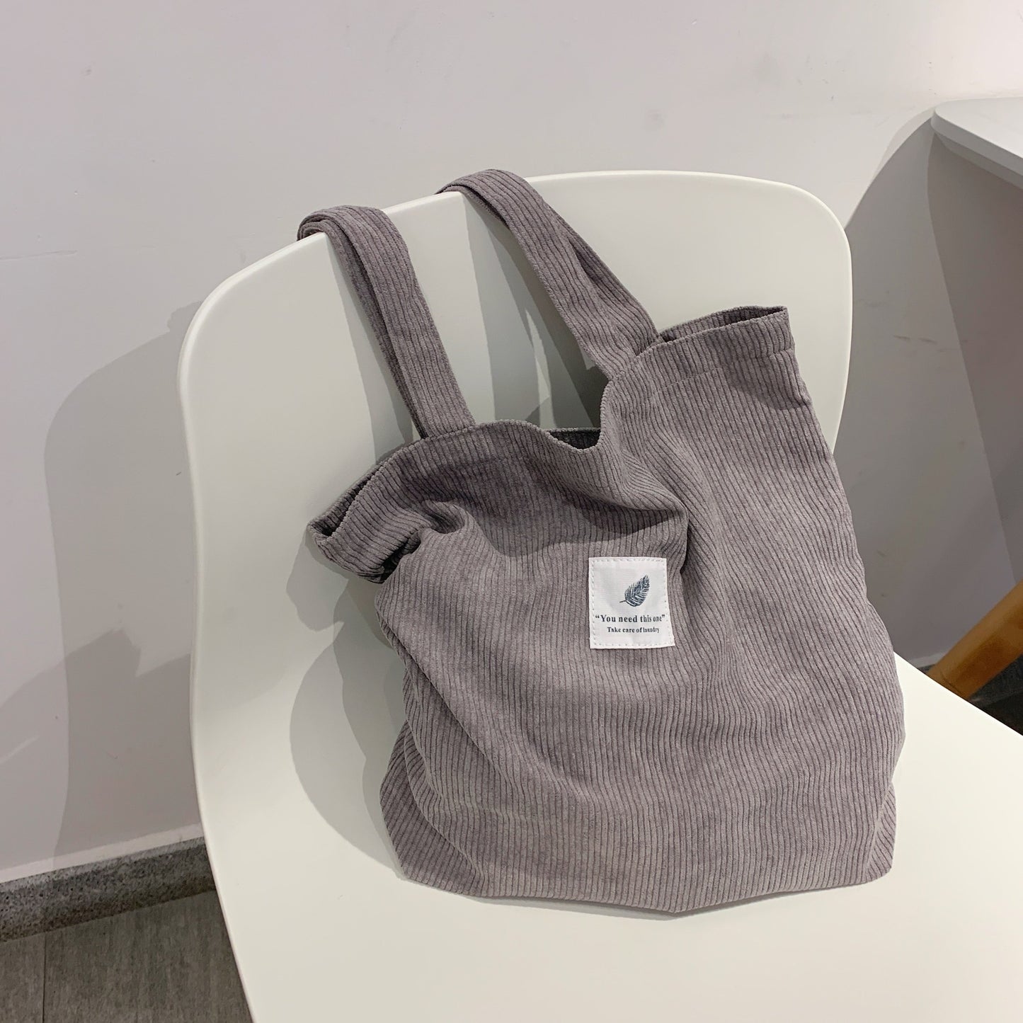 Corduroy Tote Bag