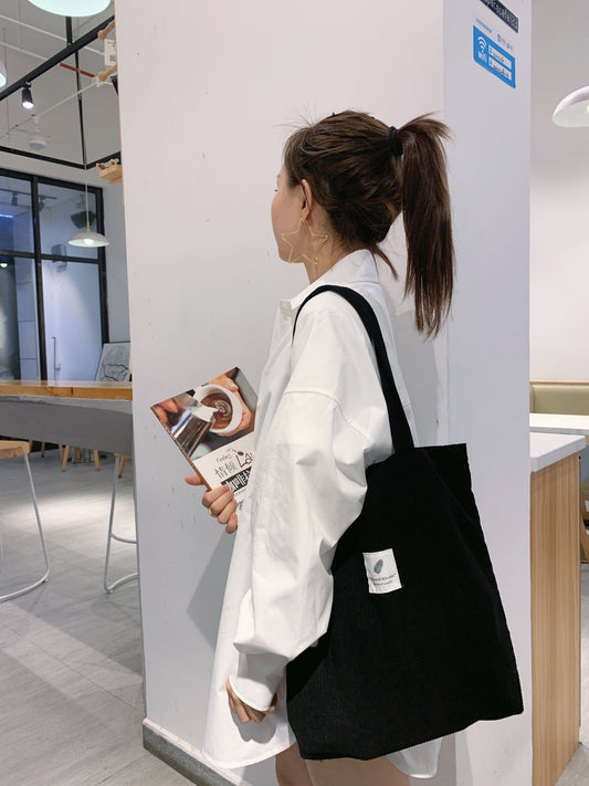 Corduroy Tote Bag