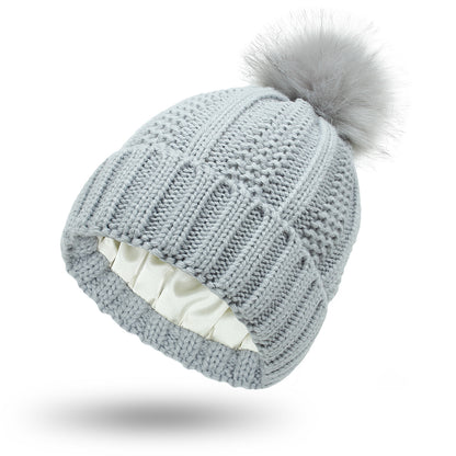 Satin Lined Knit Beanie